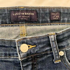 Luck Brand, size 10 cropped denim ankle pants